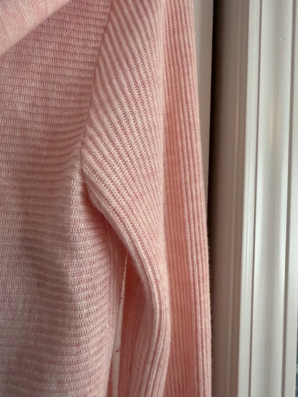 Lululemon Blush Pink Cashmere Blend Hooded Open Cardigan |‎ Size 6 - Picture 9 of 13